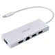 ASUS hub OS200, USB-C - 2xUSB-A 3.0, HDMI, VGA, RJ-45, bílá