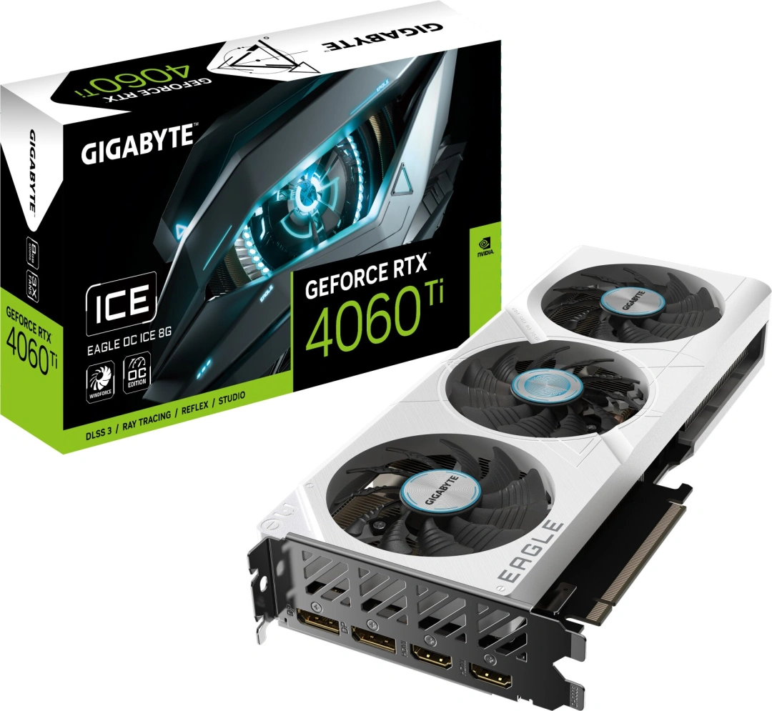 GIGABYTE GeForce RTX 4060 Ti EAGLE OC ICE 8G, 8GB GDDR6