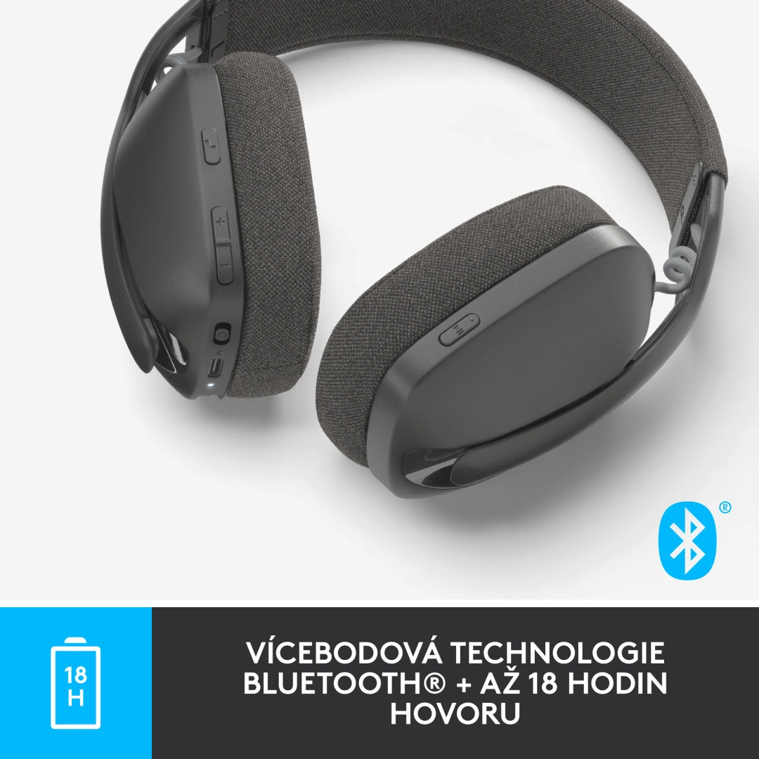 Logitech Zone Vibe 100, šedá