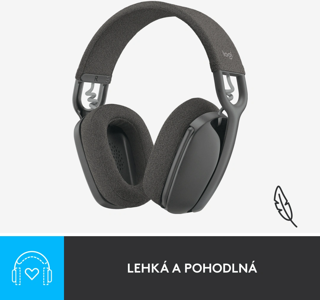 Logitech Zone Vibe 100, šedá