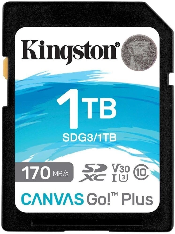 Kingston SDXC Canvas Go! Plus 1TB 170MB/s UHS-I U3