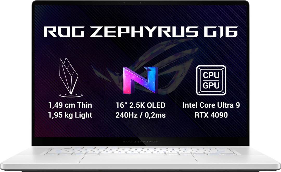 ASUS ROG Zephyrus G16 (2024) GU605, bílá