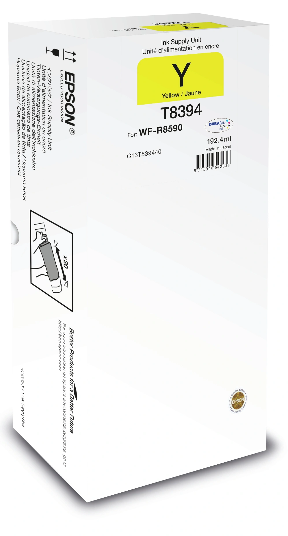 Epson WorkForce Pro WF-R8590 Yellow XL Ink