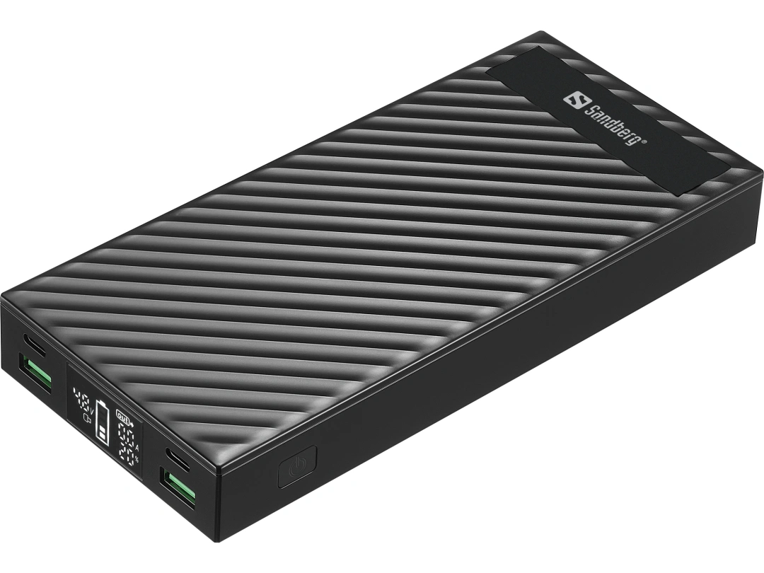 Noname Sandberg Powerbank 2xUSB-C PD100W 30000mAh, černá