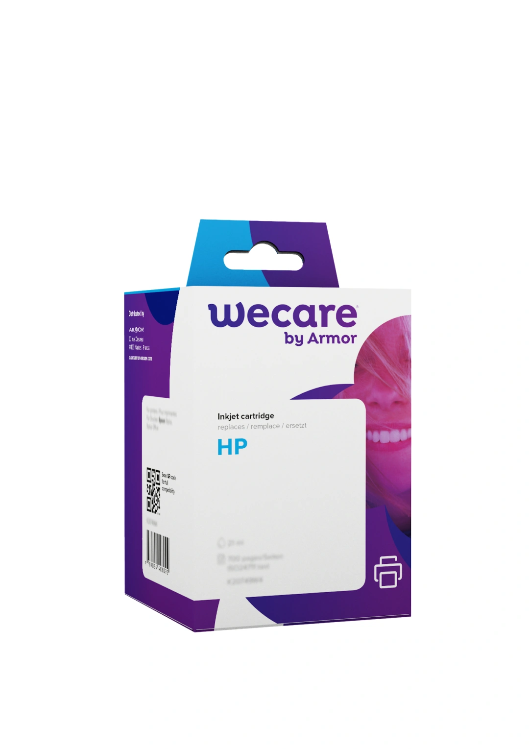 Armor WECARE ARMOR ink kompatibilní s HP F6U68AE, černá/black