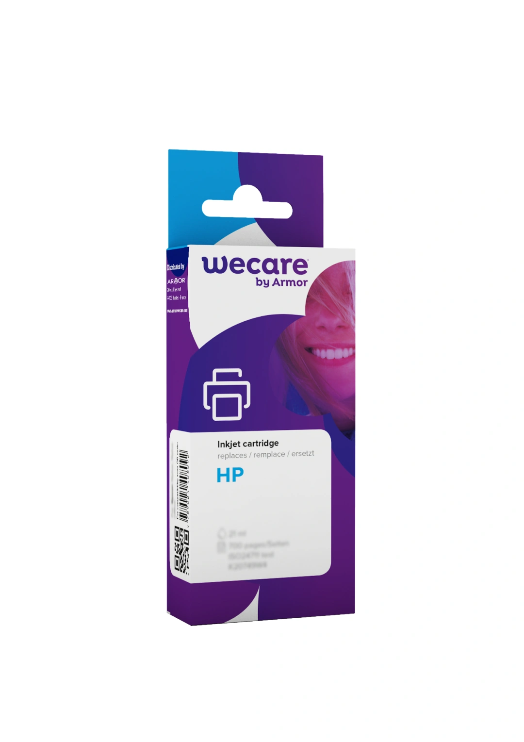 Armor WECARE ARMOR ink kompatibilní s HP F6U17AE, červená/magenta