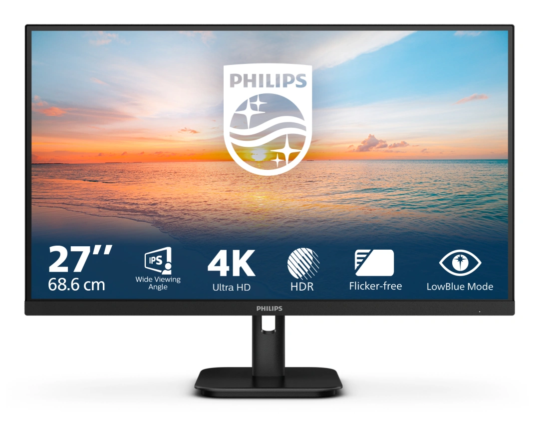 Philips 27E1N1800A/00  monitor 68,6 cm (27") 3840 x 2160 px 4K Ultra HD LED Černá