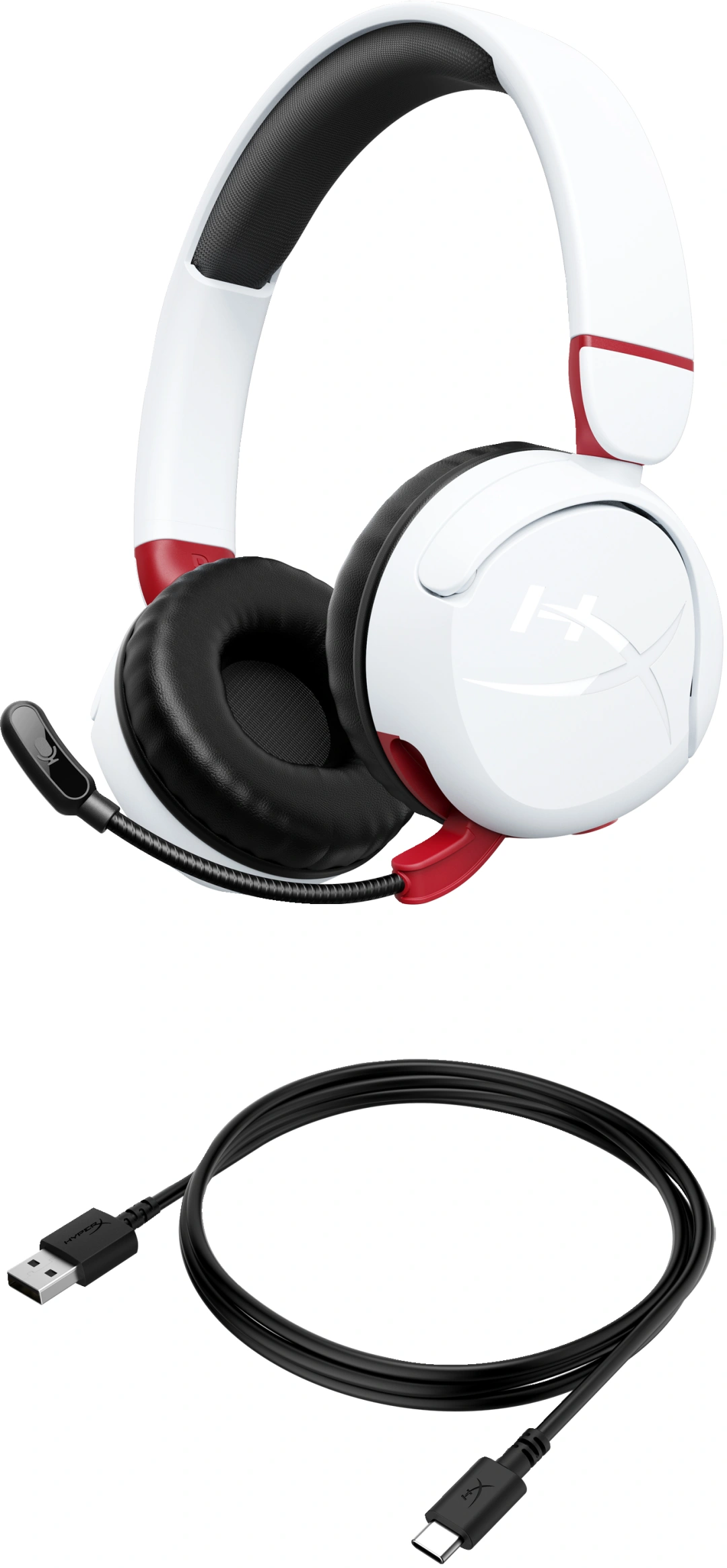 HP HyperX Cloud Mini – bezdrátový herní headset (bílá)