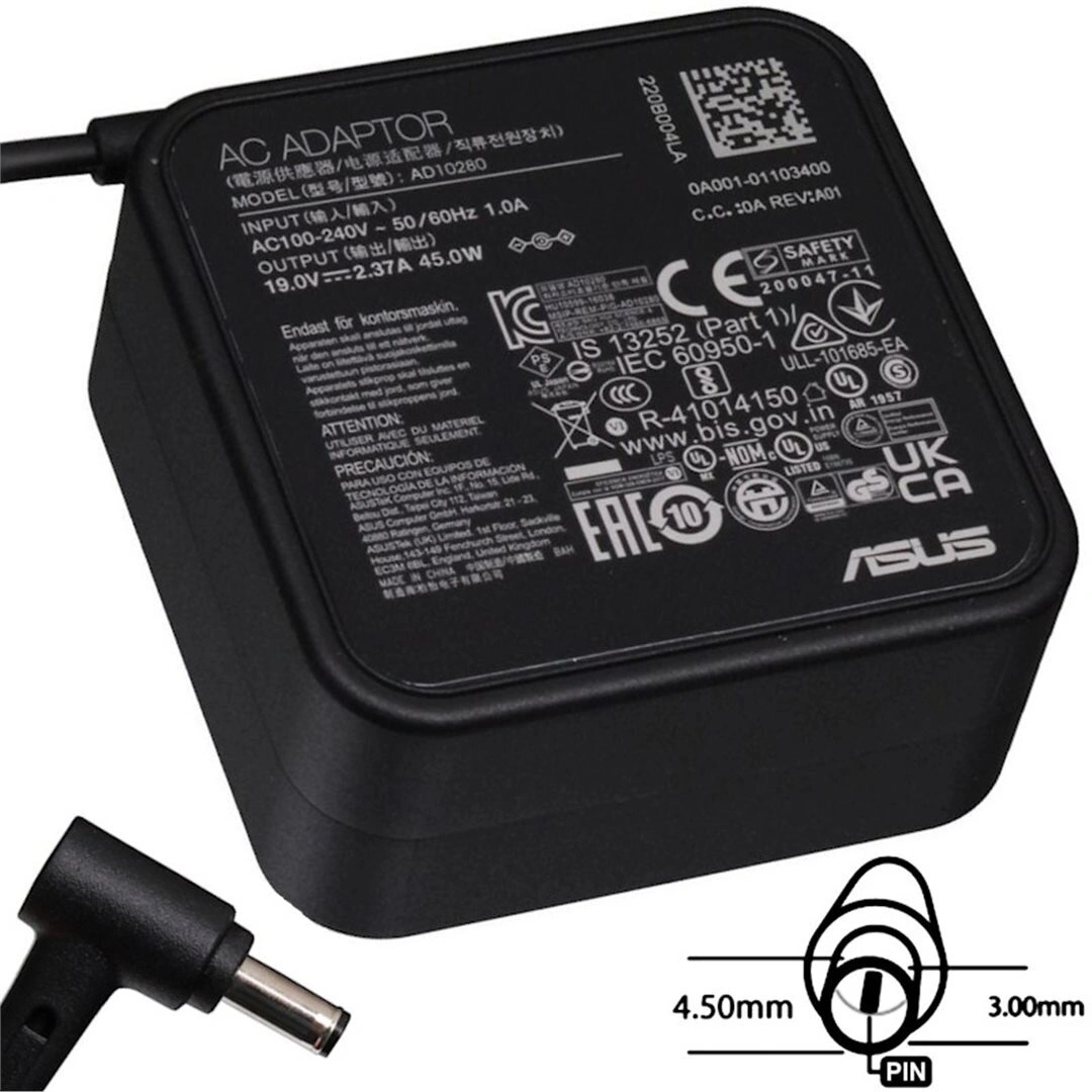 Asus charger 45W 19V 3P(4.5PHI)