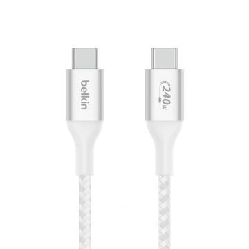 Belkin Boost charge USB-C kabel 240W, 1m, bílý