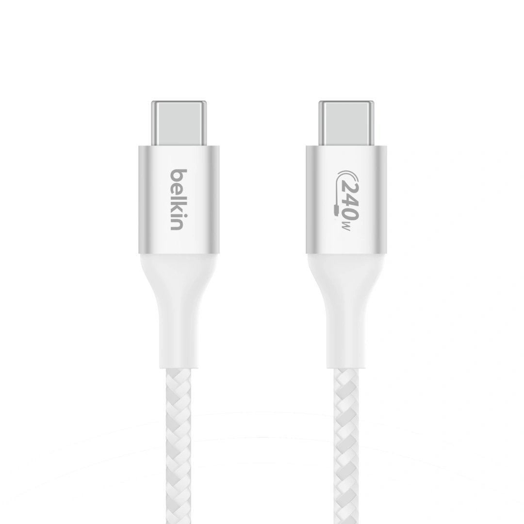 Belkin Boost charge USB-C kabel 240W, 1m, bílý