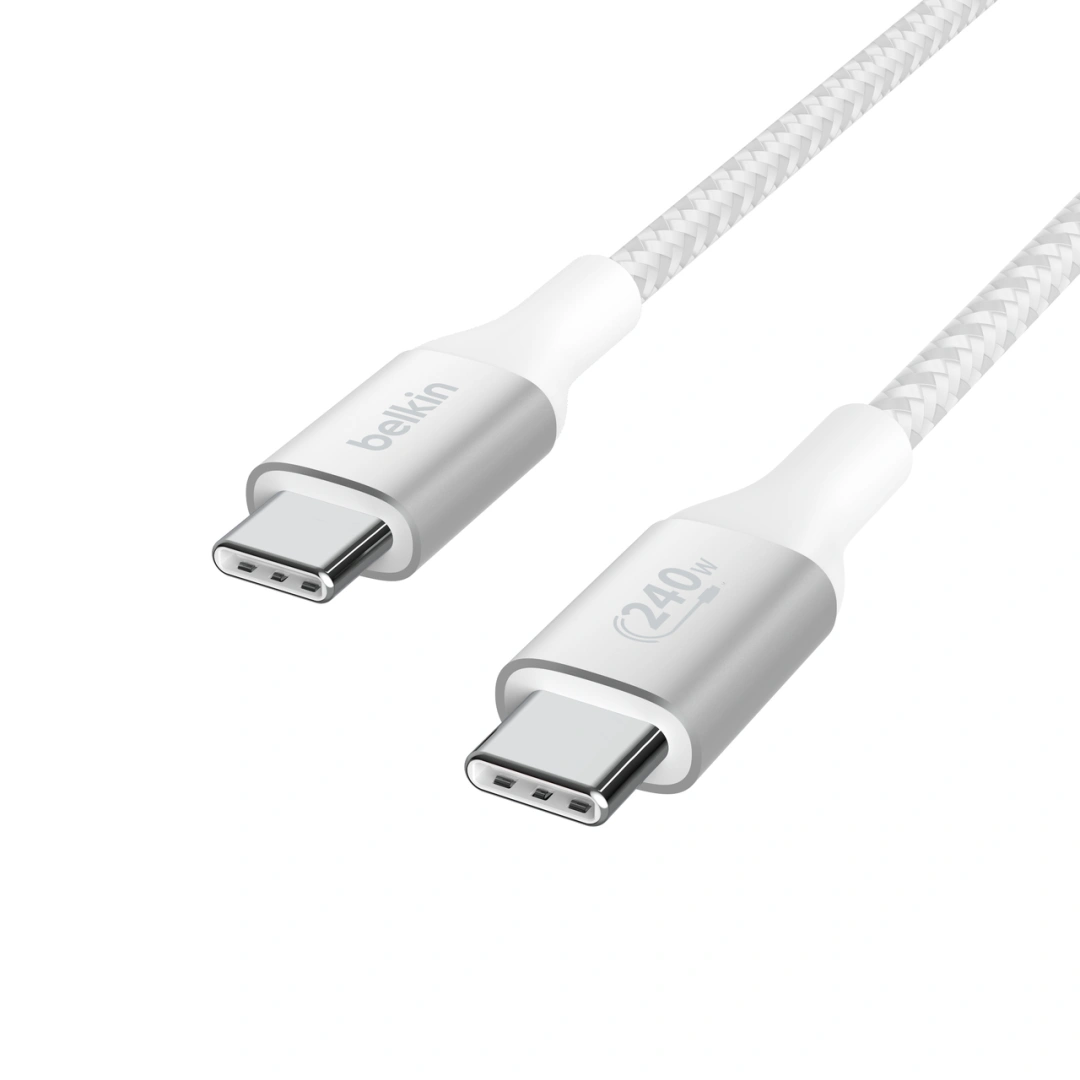 Belkin Boost charge USB-C kabel 240W, 1m, bílý