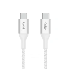 Belkin Boost charge USB-C kabel 240W, 1m, bílý