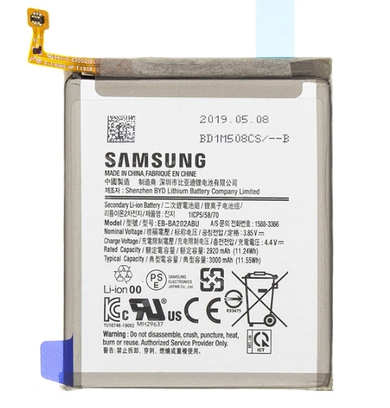 Samsung EB-BA202ABU Baterie Li-Pol 3000mAh Service Pack