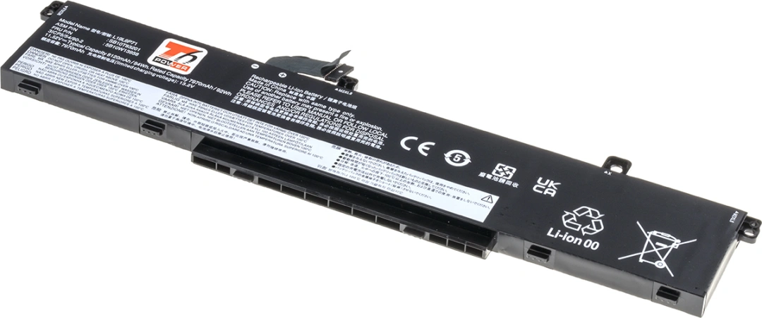 Baterie T6 Power pro Lenovo ThinkPad T15g Gen 2, Li-Poly, 11,52 V, 8120 mAh (94 Wh), černá