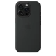 iPhone 16 Pro Silicone Case with MS - Black