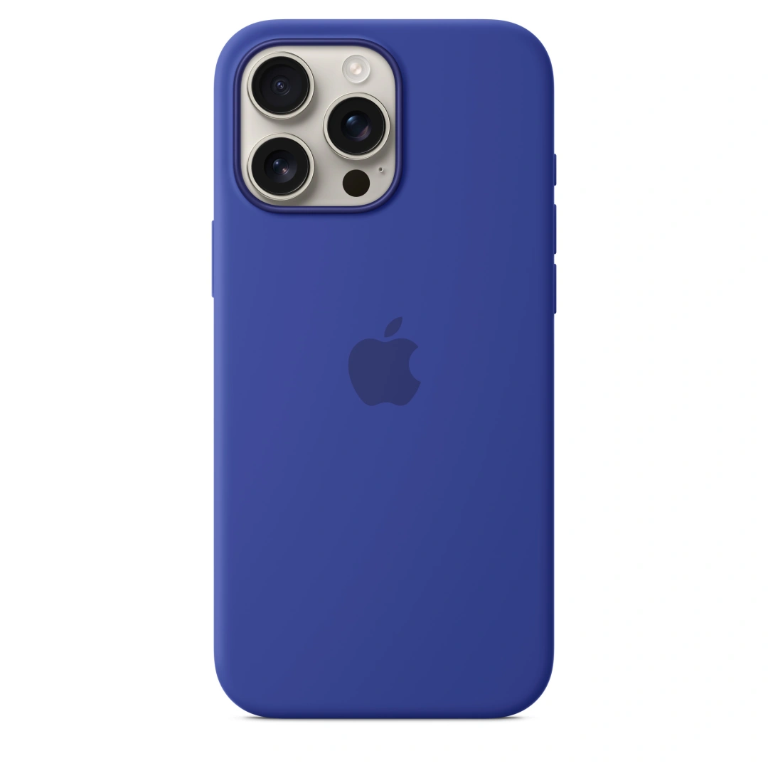 iPhone 16 Pro Max Silicone Case with MS - Ultramar