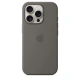 iPhone 16 Pro Silicone Case with MS - Stone Gray