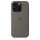 iPhone 16 Pro Silicone Case with MS - Stone Gray