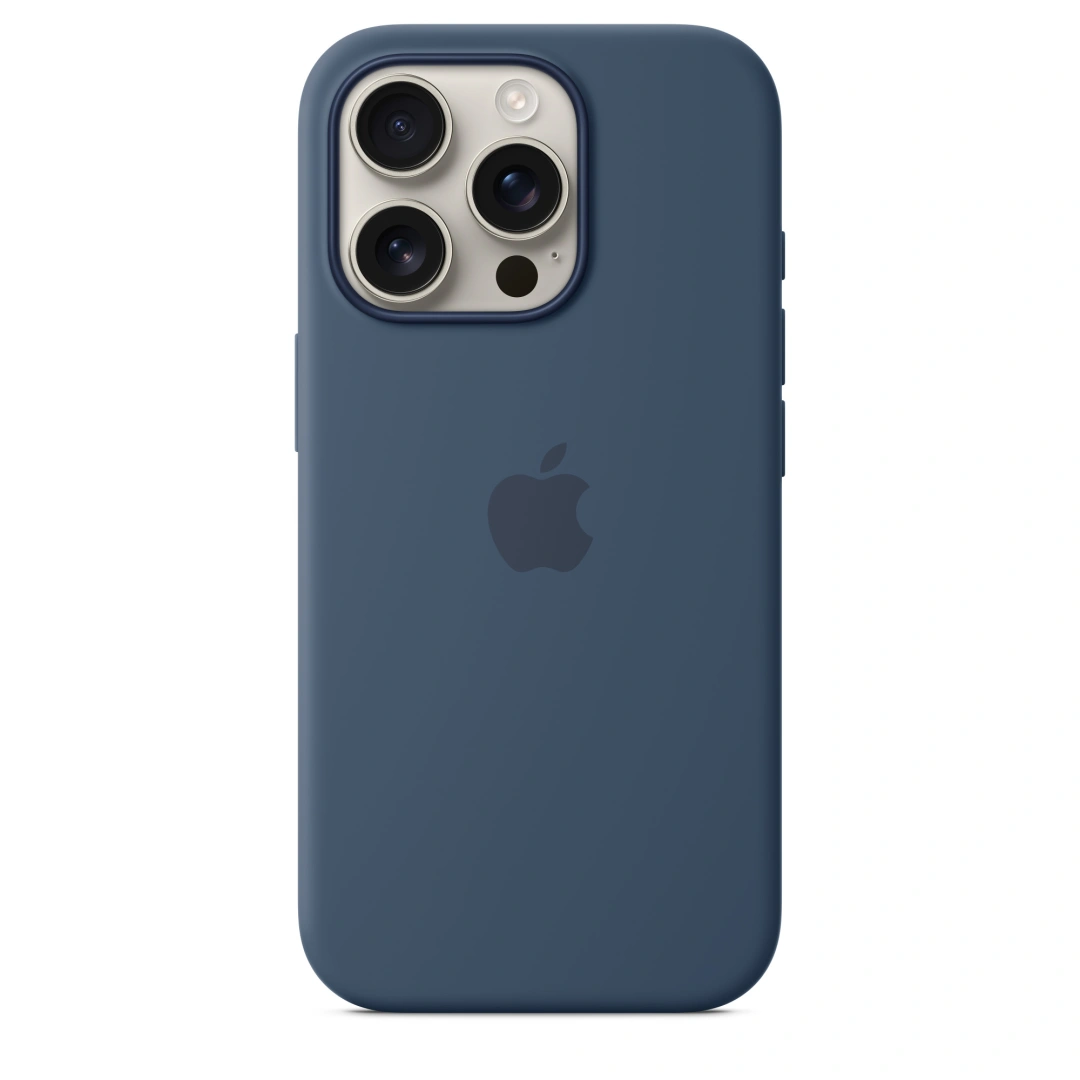 iPhone 16 Pro Silicone Case with MS - Denim