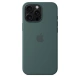 iPhone 16 Pro Max Silicone Case with MS - Lake Gre