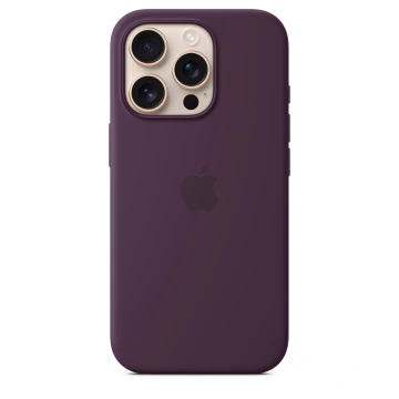 iPhone 16 Pro Silicone Case with MS - Plum