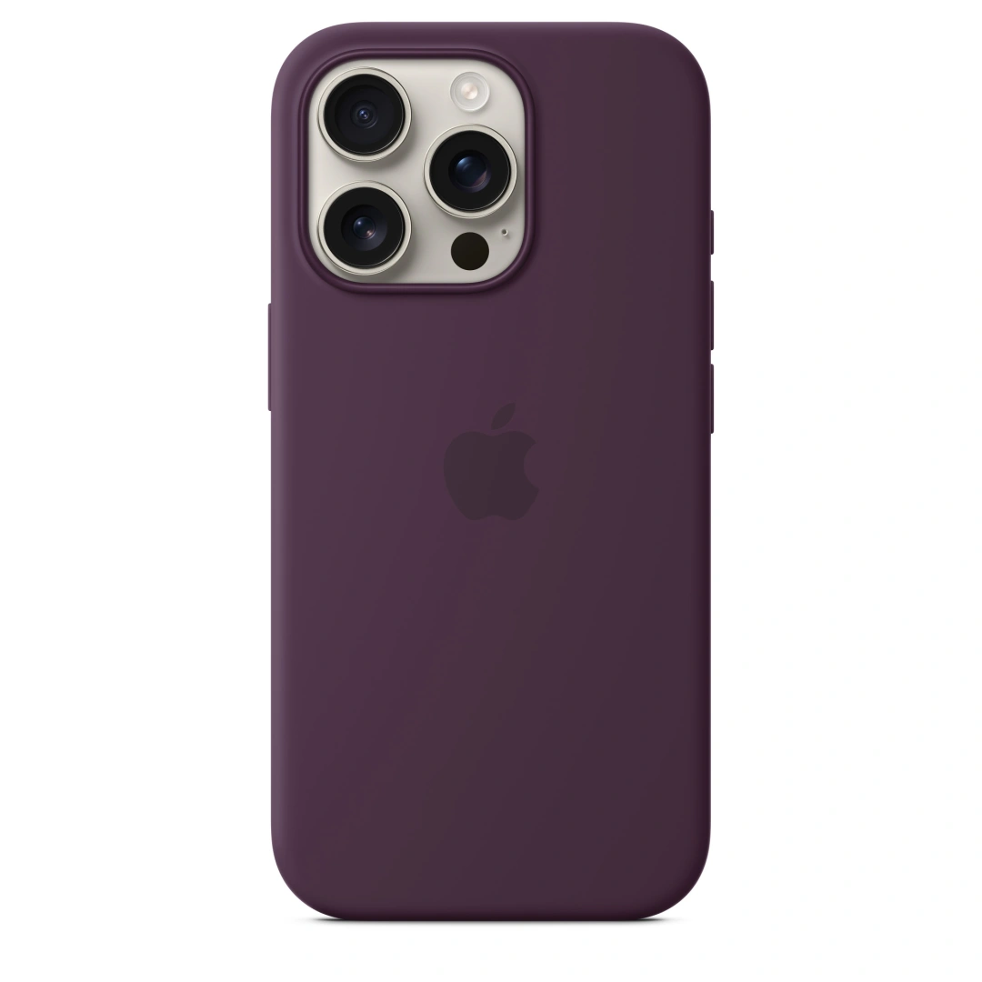 iPhone 16 Pro Silicone Case with MS - Plum