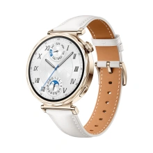 Huawei Watch GT 5 41 mm, Gold + White Composite Leather Strap