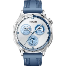 Huawei Watch GT 5 46 mm, Silver + Blue Woven Strap