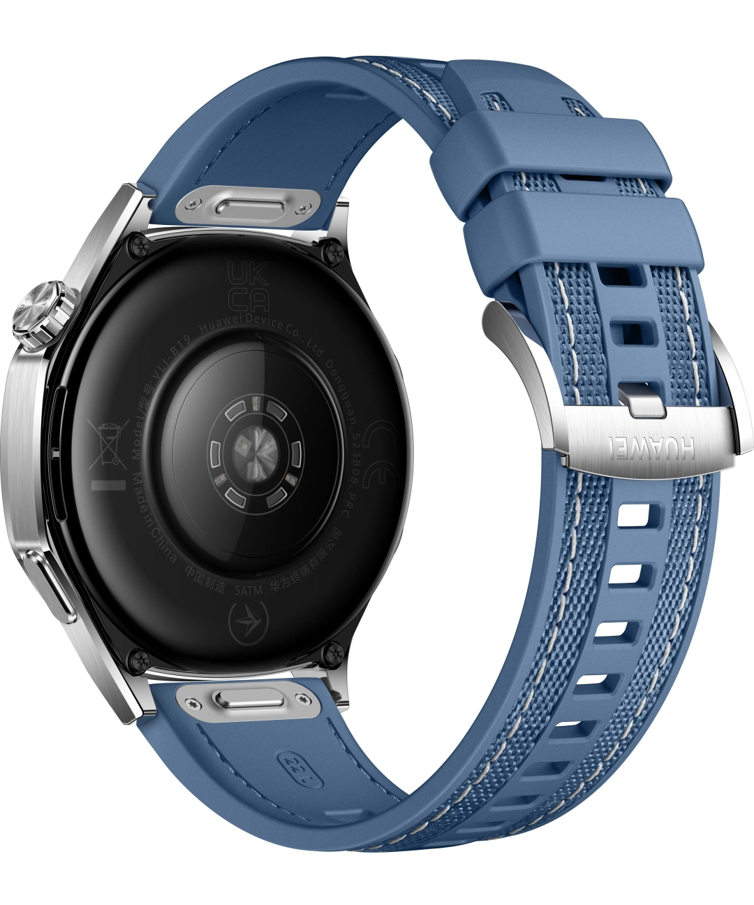 Huawei Watch GT 5 46 mm, Silver + Blue Woven Strap