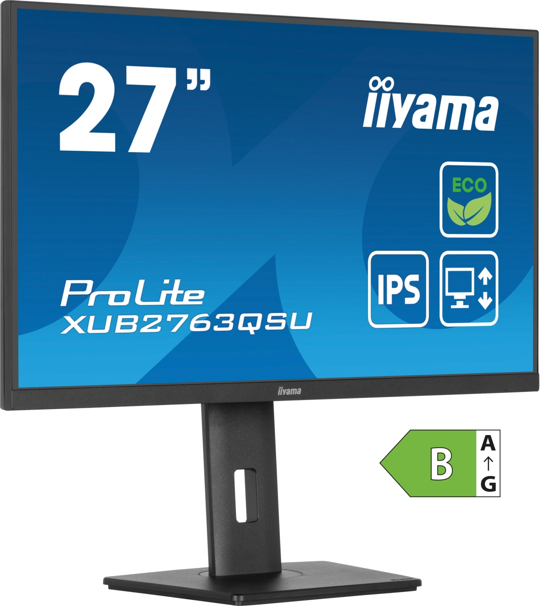 iiyama ProLite/XUB2763QSU-B1/27"/IPS/QHD/100Hz/2ms/Black/3R