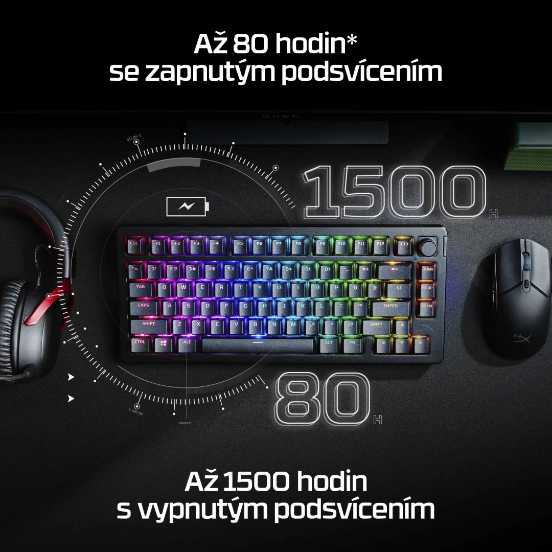 HyperX HP Alloy Rise 75 Wireless Keyboard-US