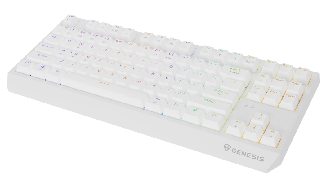 Genesis THOR 230 TKL RGB Outemu Red US (NKG-2165), bílá