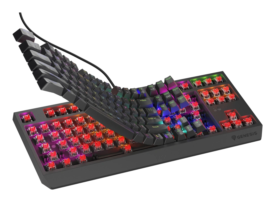 Genesis THOR 230 TKL Lite RGB Outemu Red US (NKG-2076), černá