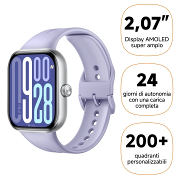 Xiaomi Redmi Watch 5, Silver/Sport Band/Lavender Purple