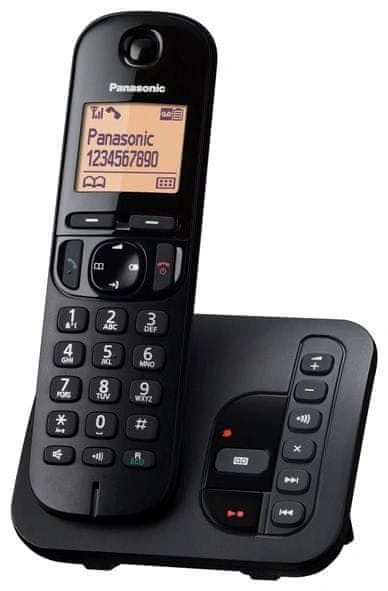 Panasonic KX-TGC220FXB, se záznamníkem, černá