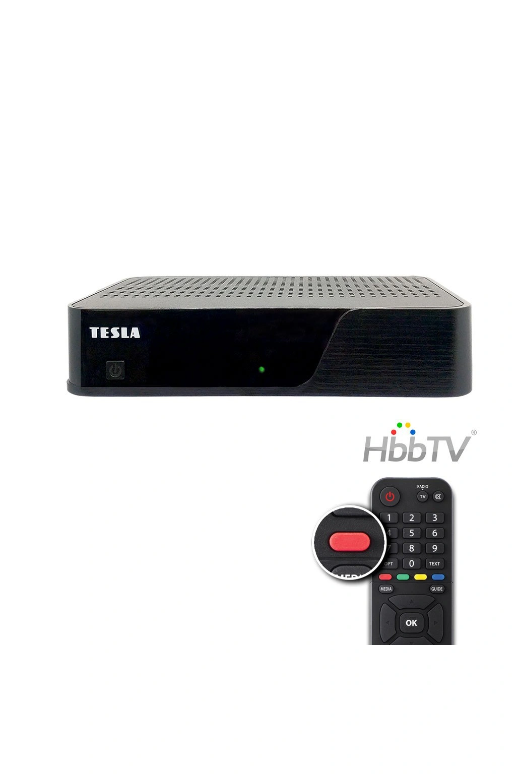 TESLA HYbbRID TV T200 - DVB-T2 H.265 (HEVC) přijímač s HbbTV