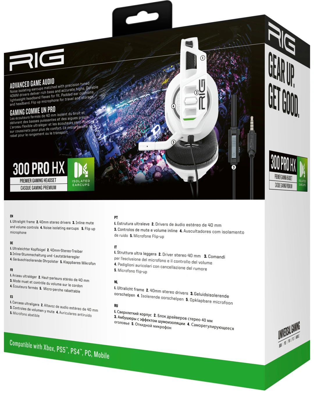 Nacon RIG 300 PRO HX, White