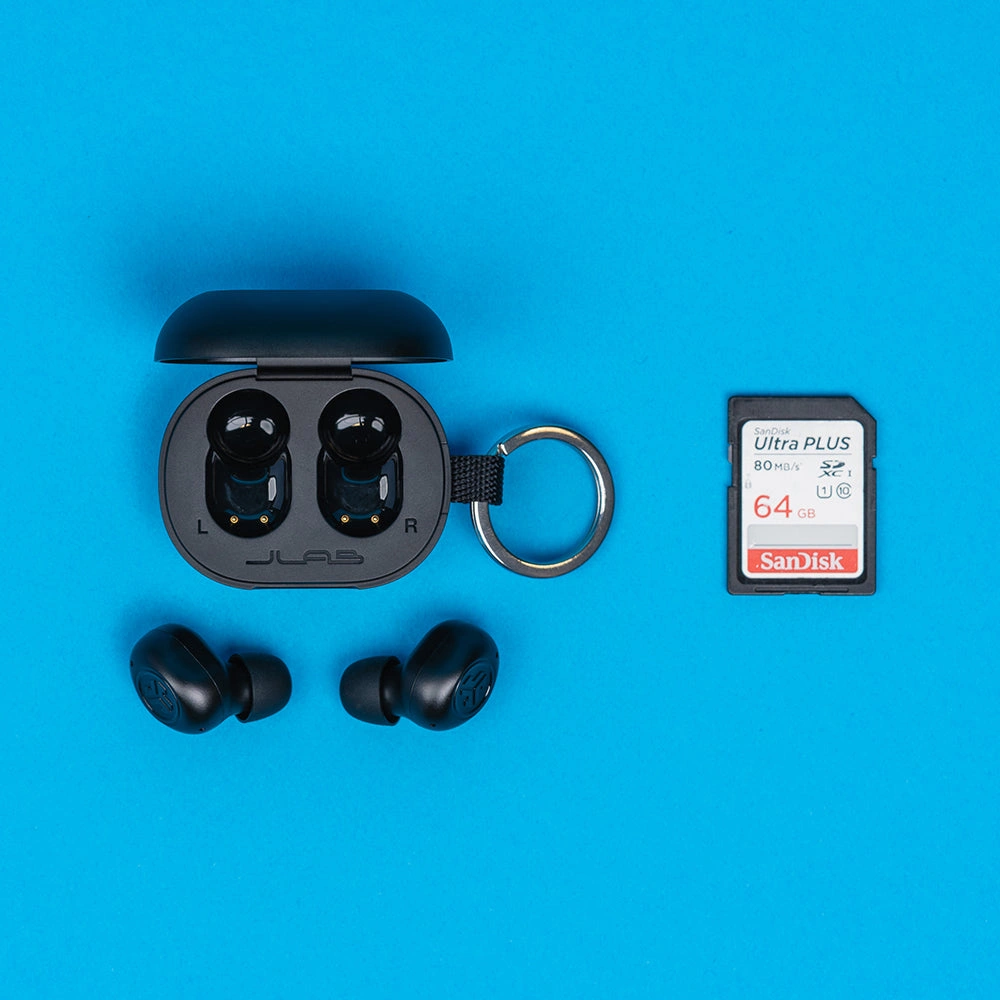 JLab Mini True Wireless Earbuds, black