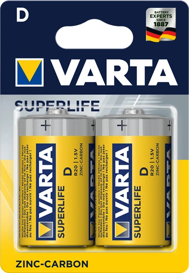 Varta Super Heavy Duty D, 2 ks