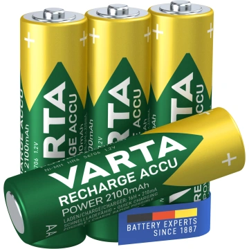 Baterie tužková AA LR6 dobíjecí 2100mAh/1000 cyklů (4ks) VARTA