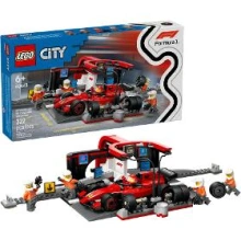 LEGO City 60443 Zastávka v boxech F1 a personál s vozem Ferrari