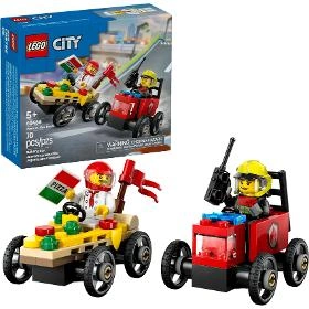 LEGO City 60458 Závodní balíček: Rozvoz pizzy vs. hasičské auto