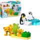 LEGO DUPLO 10442 Rodinky divokých zvířat: Tučňáci a lvi