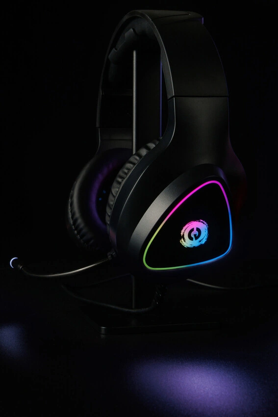 Canyon Herní headset Shadder GH-6, RGB podsvícení, USB + 3,5mm jack, 2m kabel, černý