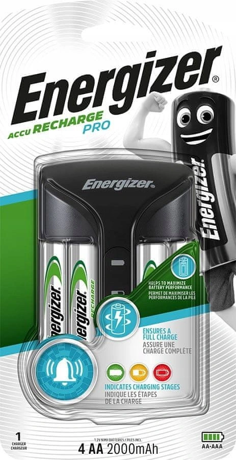 ENERGIZER CHARGER PRO+ 4AA ACU HR6 POW+ 2000mAh