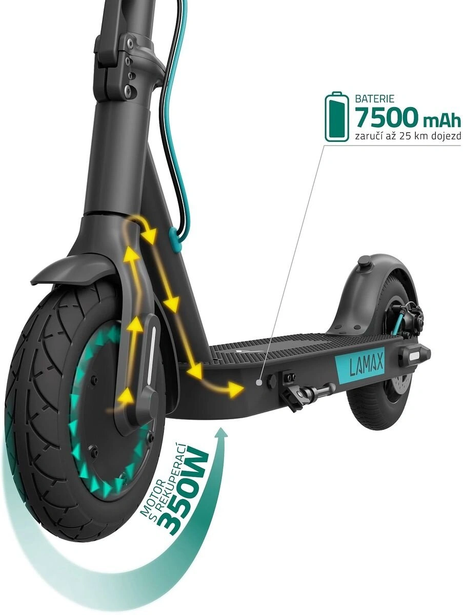 LAMAX E-Scooter S7500 Plus - elektrická koloběžka