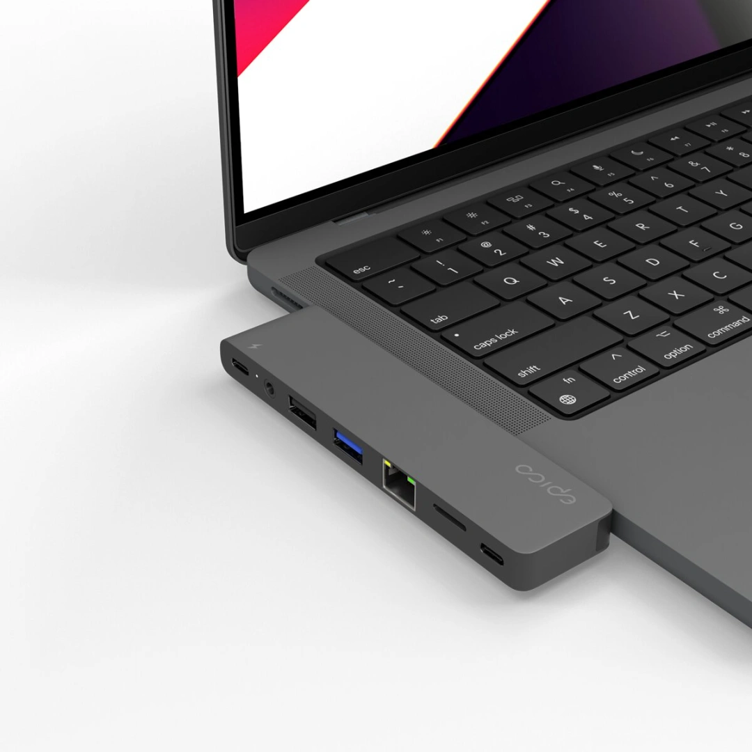 EPICO Hub Pro III s rozhraním USB-C pro notebooky, vesmírně šedá