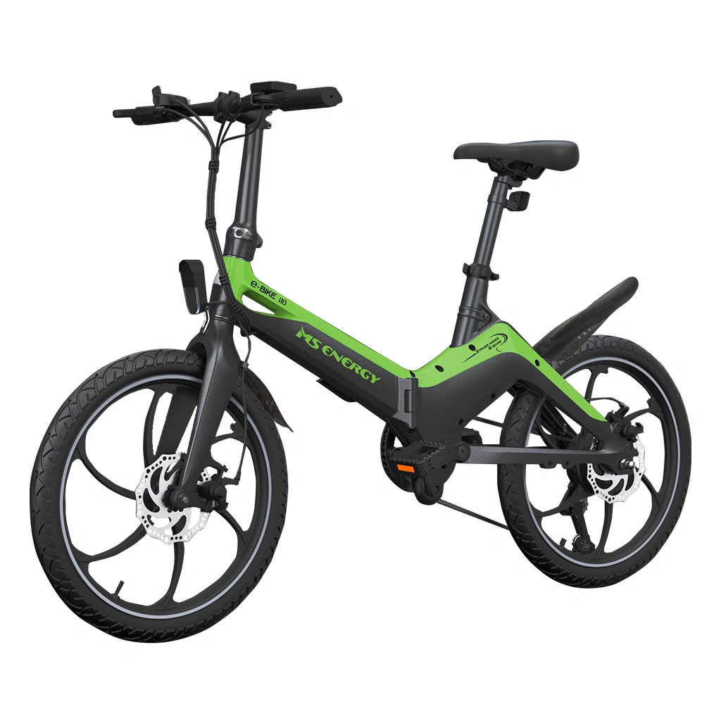 MS Energy e-Bike i10, Black/green