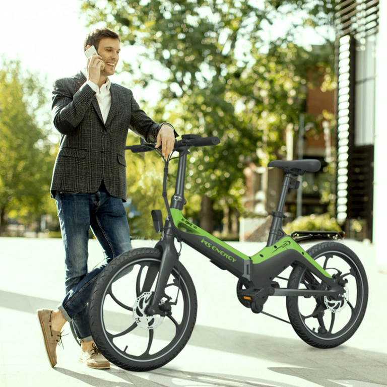 MS Energy e-Bike i10, Black/green